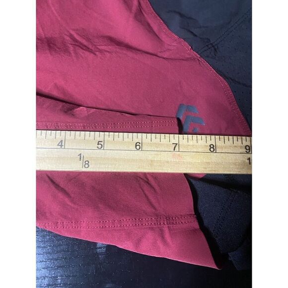 Barry’s Bootcamp Gym Athletic 2 In 1 Shorts Mens Small Black Red Lined - Picture 8 of 8